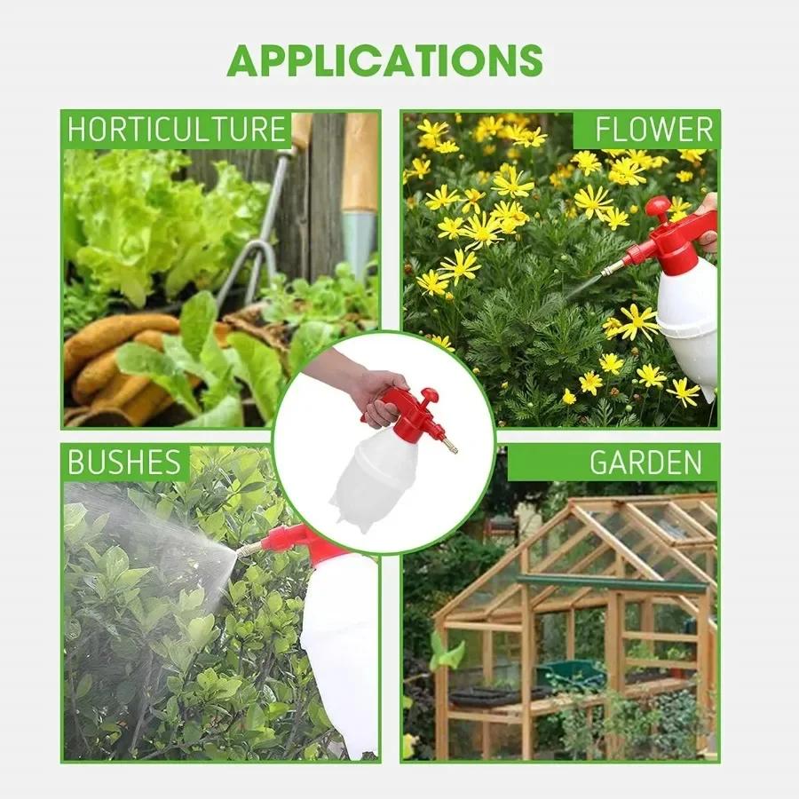 2L Hand Pressure Sprayer | Air Pump Spray Bottle for Gardening/Car Cleaning/Disinfection | Leak-Proof, Adjustable Nozzl