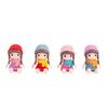 Micro Landscape Decoration Cute Cartoon Doll Girl Four-color Hat Birthday Gift Small Ornaments