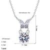 Delong S925 Sterling Silver Moissanite Butterfly Pendant Necklace for Women - Exquisite, Sweet, and Versatile Everyday Style