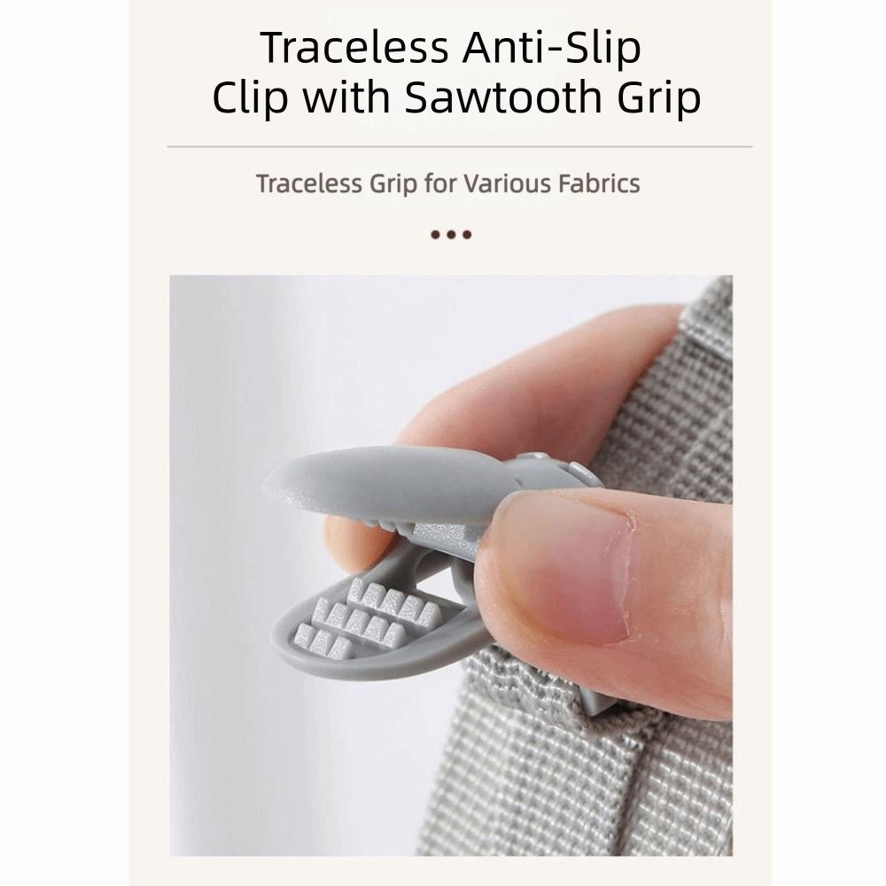 Metal Hanging Hat Storage Clips Holder with 8 Non-Slip Clips Cap Storage Hooks  Bedroom