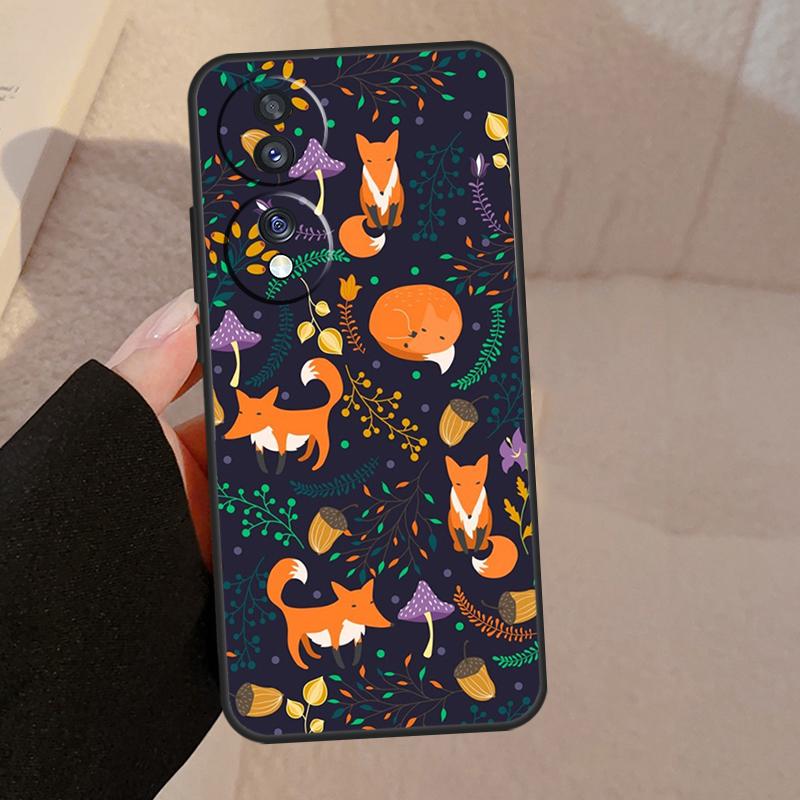 

Зимний лис лисы для Honor 90 70 50 Lite Magic 5 Pro 8X 9X чехол для телефона Honor X8a X9a X7a X6a X9 X7 X8 X9b Honor X9 4G