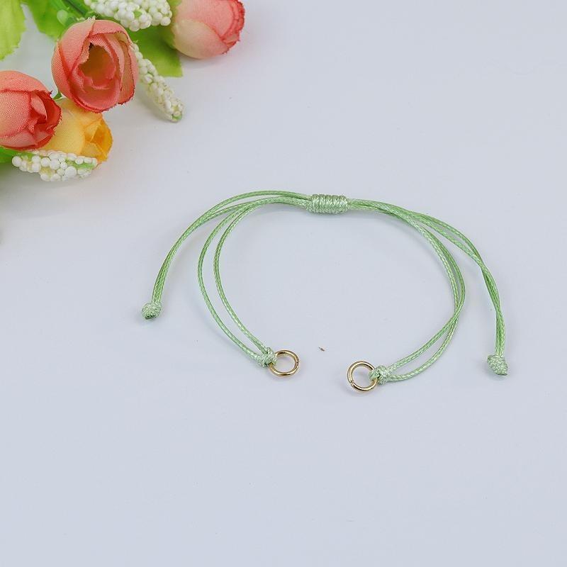 Wax rope woven bracelet DIY accessories Male and female couples adjustable work in progress Weaving bracelet accessories