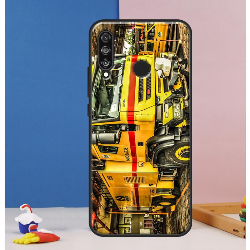 

Fire Truck Case For Huawei Nova 12s 7i 8i 11i 12i 9 10 SE Y73 Y90 Y70 Y72 Y61 Y91 P30 P40 Lite P60 Pro Huawei Nova Y91