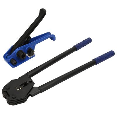 Blue Manual Steel Strap Tensioner Crimper Belts Strapping Banding Tool Packing Machine