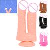 Soft Double Ended Realistic Dildo with Suction Cup Penis Vaginal Anal Play G-spot Stimulator Adult Sex Toys for Women Men Couple