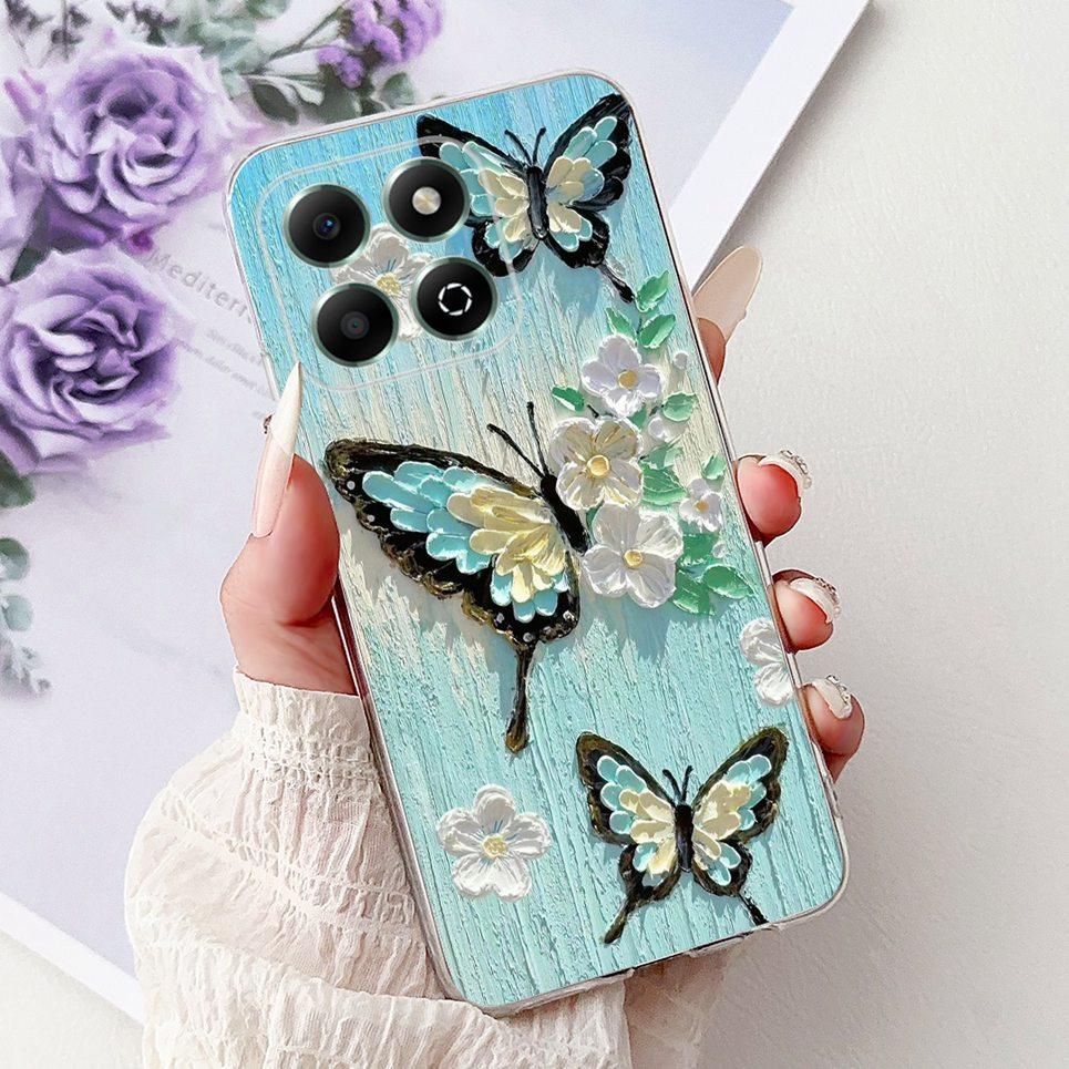Für Huawei Honor X6 X6s 4G 5G X6a Plus Handyhülle Drache Löwe Tiger Cool Mode Malerei Rückseite Weiches Schwarzes Silikon Hülle