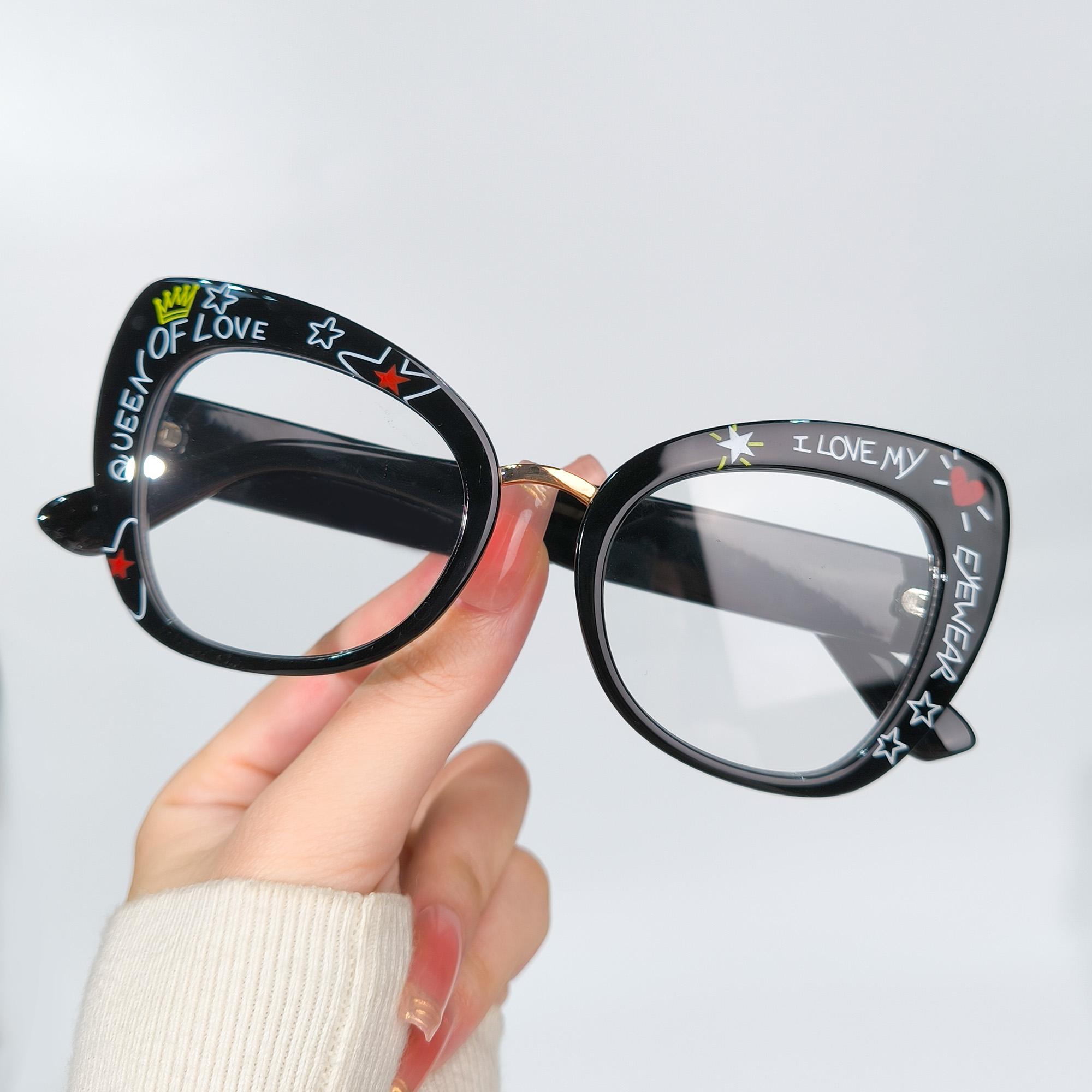 

Крупная оправа, Ретро Мода Декоративные очки Минималистичные компьютерные очки для женщин и мужчин