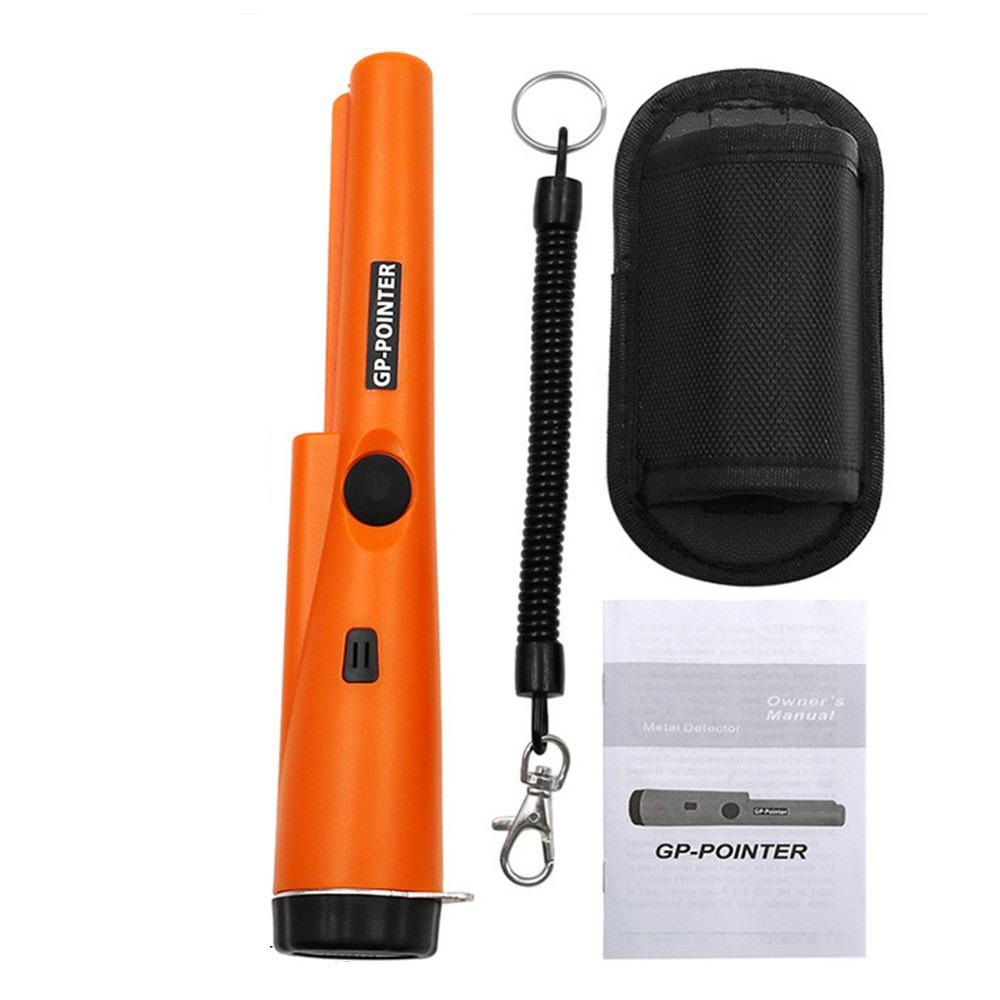 360° Scan Metal Detector With LED Lights Metal Pinpointing Rod  For Treasure Search