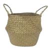 Seagrass Belly Basket Storage Plant Pot Foldable Nursery Laundry Bag Room Decor