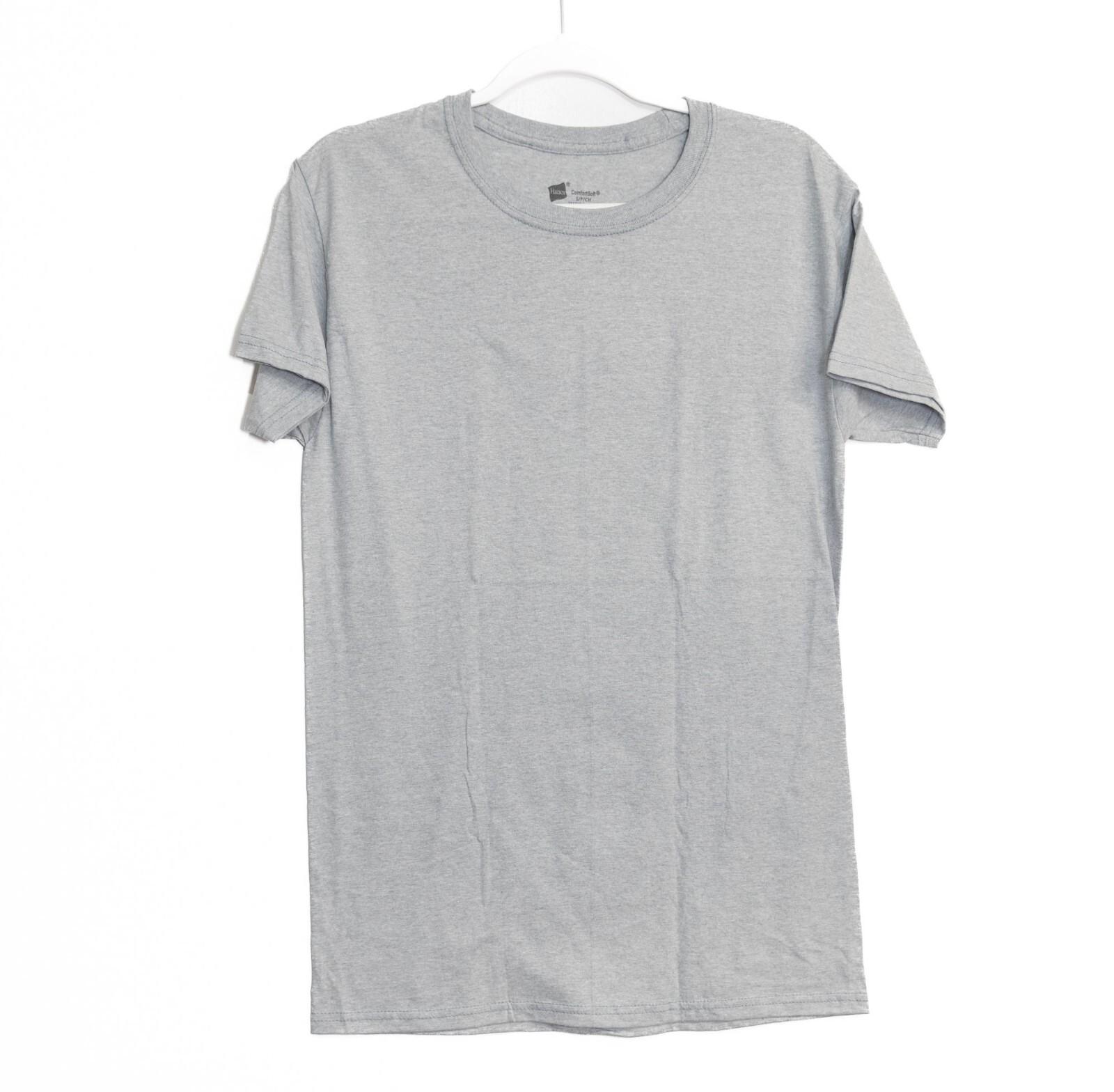 Hanes ComfortSoft Gray Short-Sleeve T-Shirt SP Casual Lightweight Unisex Everyd XXXXL