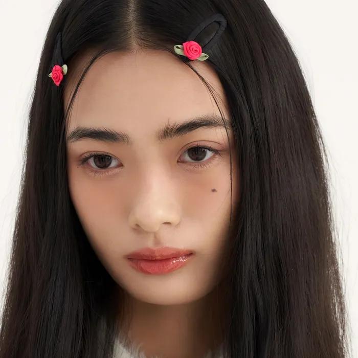 [2SET] Mini Rose Hair Pin