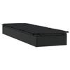 VidaXL Chaise Longue with Black Cushion 201x55x62 Cm Braided Resin, Lounge Chair, Outdoor Lounge Chair, Daybed, 319632