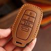 Leather Car Key Cover Case for TOYOTA Sienna RAV4 VENZA Mirai Hybrid Vehicles Alphard PREVIA Voxy Keyless Go Remote Keychain Set