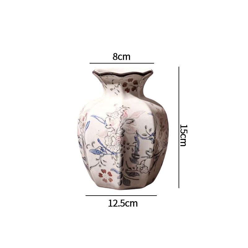 French Vintage Flower Vase Wedding Table Centerpiece Aesthetic Decorative Vases White Ceramic Vase Home Office Decoration