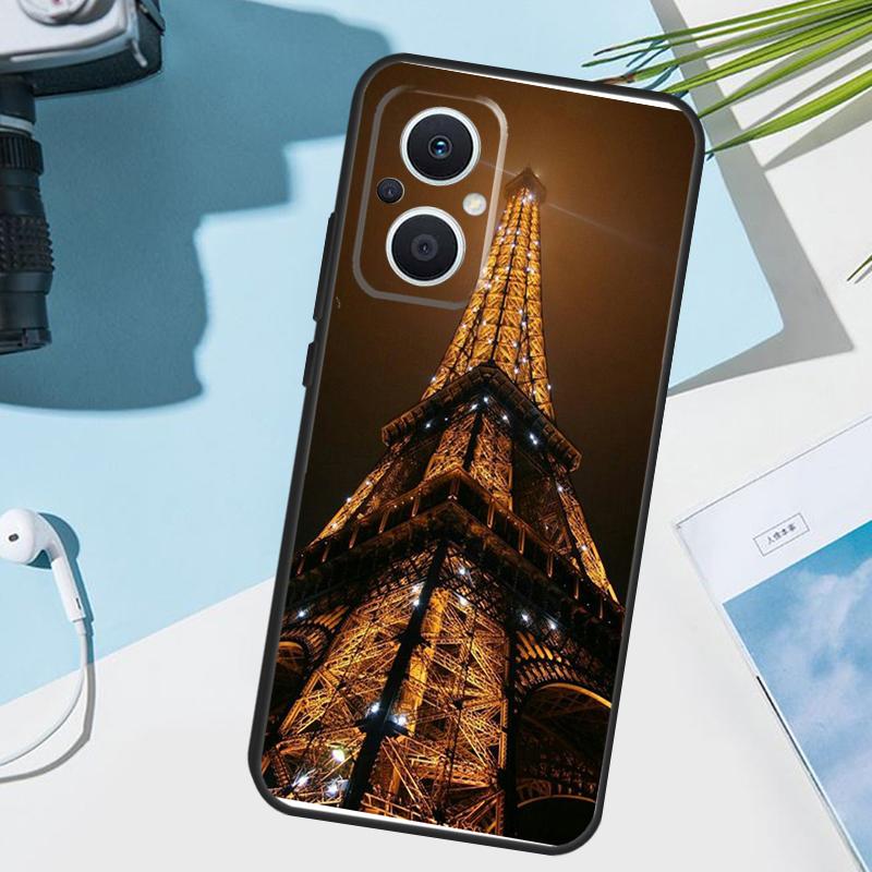 Paris Eiffel Tower France Cover For OPPO Reno 8 7 Lite 10 11 12 13 14 Pro 11F 12F 13F 14F OPPO Find X8 X5 X9 Pro Case