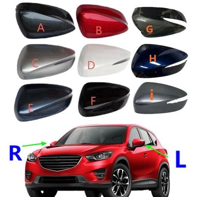 1pcs Car Wing Side Rearview Mirror Cover Cap Shell For Mazda CX-3 CX3 2013- CX-5 CX5 2015 2016