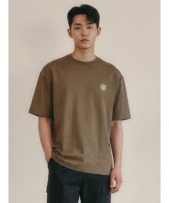 G Eek Moon Artwork Oversized T-Shirt (Piibd8029) Kh (Khaki)/L
