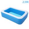 1Pcs Large Rectangle Inflatable Pvc Baby Pool, Portable Family Swimming Tub, Suitable For Kids And Adults Fast Delivery