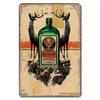 Jägermeister Vintage Metallplåtskylt Bar Hjort Väggkonst Man Cave Inredning Retro-Aluminium