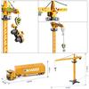 6 Engineering Diecast Car In Track Truck Model Excavator Crane Tower Car Children City Construction Toy for Boy Game