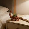 3D Printed Dinosaur Planter Creative Brachiosaurus Plant Pot Mini Storage Jar Candy Holder Desktop Ornament for Office Home Indoor Outdoor