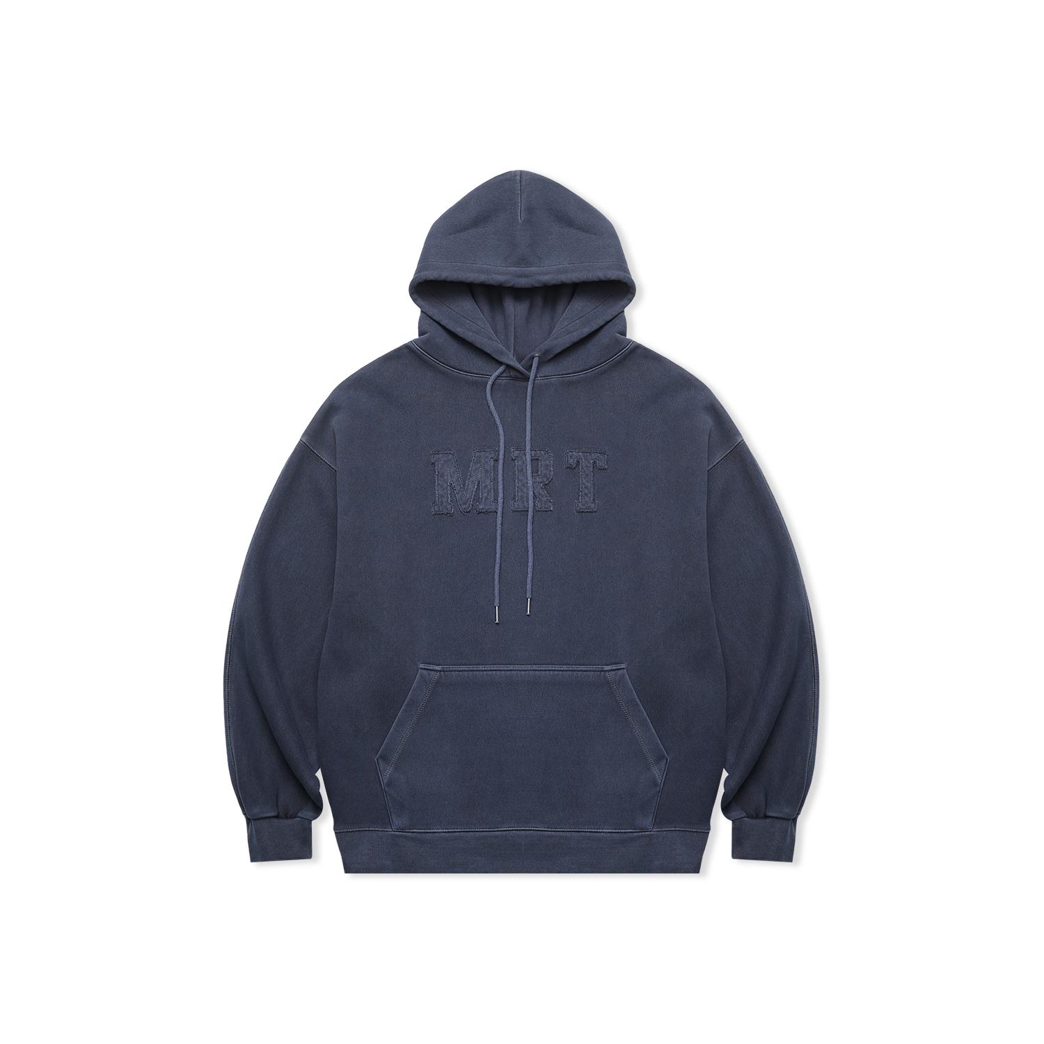 Mart Pigment Running Embroidery Hoodie Navy Xl