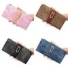 Pu Leather Ladies Wallet With Multicard Slots And Zipper Coin Pocket For Daily Use