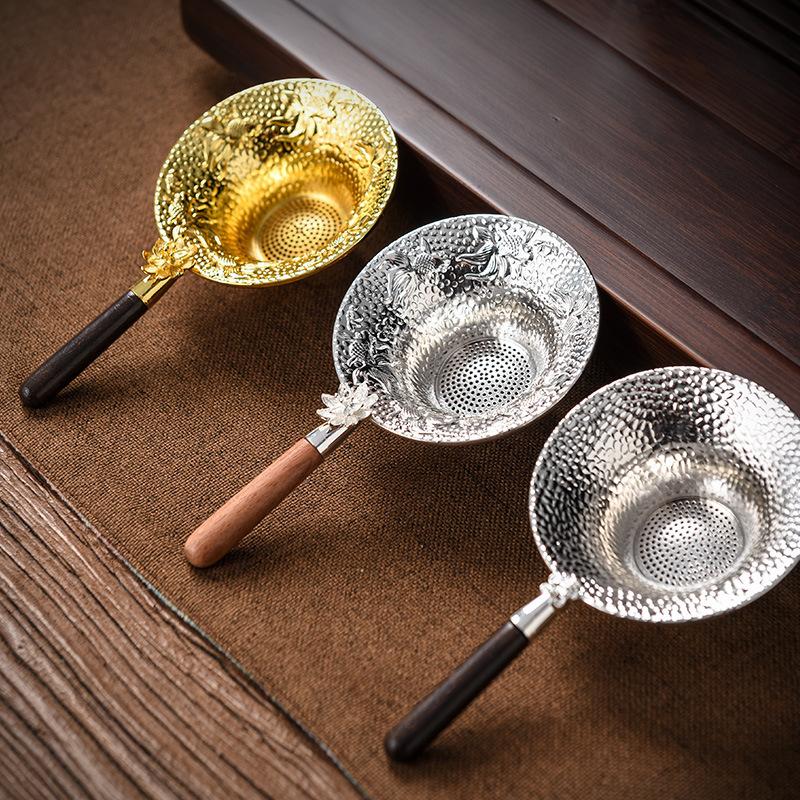 Tea strainer tea filter alloy tea set accessories household tea making funnel tea maker spoon tea residue separator