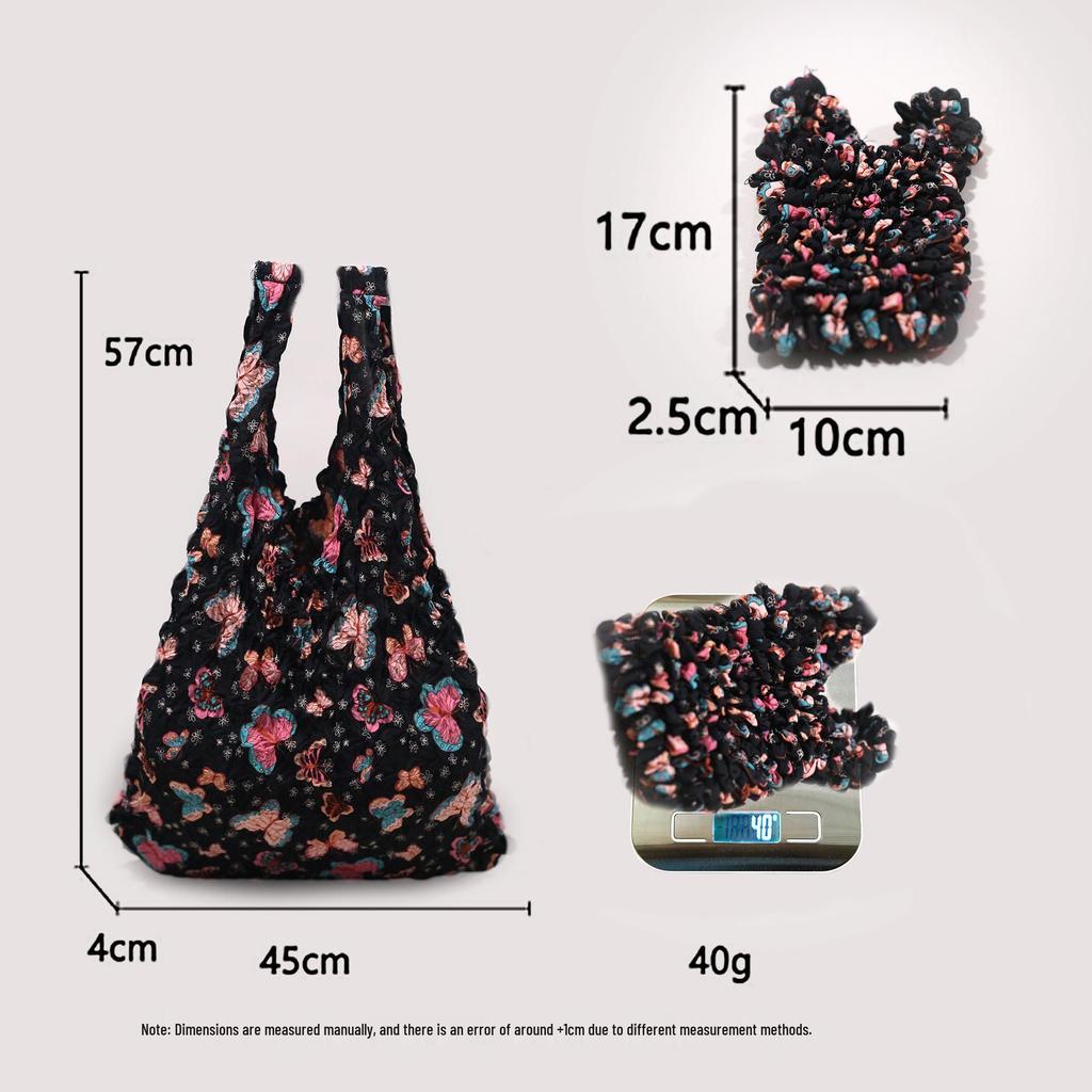 Bolso de Mano Plegable Erizo Flor Transfronterizo: Bolsa Mágica Telescópica Plegable de Piña Miura