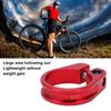 Bike Seat Post Clamp 31.8mm Aluminium Alloy CNC Cutting Ergonomic Hollow Design   Seatpost Clamp