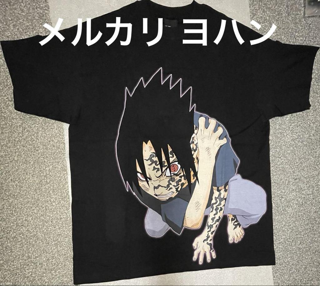 [USED] Rare Naruto Uchiha Sasuke Cursed Seal Anime Vintage T-Shirt