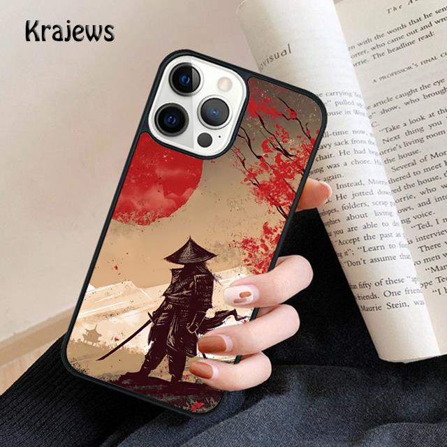 Japanese Samurai Art Soft Phone Case For iPhone 17 Air 16 15 14 Max Plus 11 12 13 Pro Max Phone Cover Coque Fundas