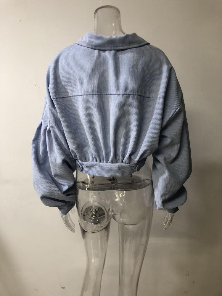 Y2K Vintage Jacket Women Autumn Winter Coat Fashion Casual Elegant Loose Short Balloon Sleeves High Street Amercian Jackets