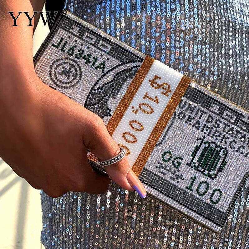 rhinestone money clutch