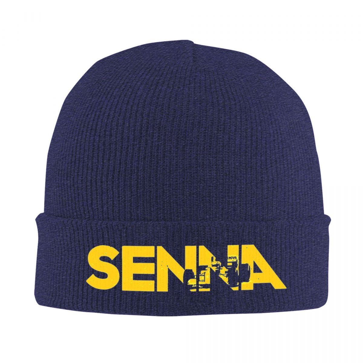 

Ayrton Senna Hat Autumn Winter Beanie Fashion Motorsport Cap Men Women Acrylic Bonnet One Size