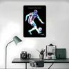 Alejandro Garnacho Football Art Poster Customized Wall Art Vintage Metal Signs Retro Tin Plaque for Man Cave Bedroom Decorations