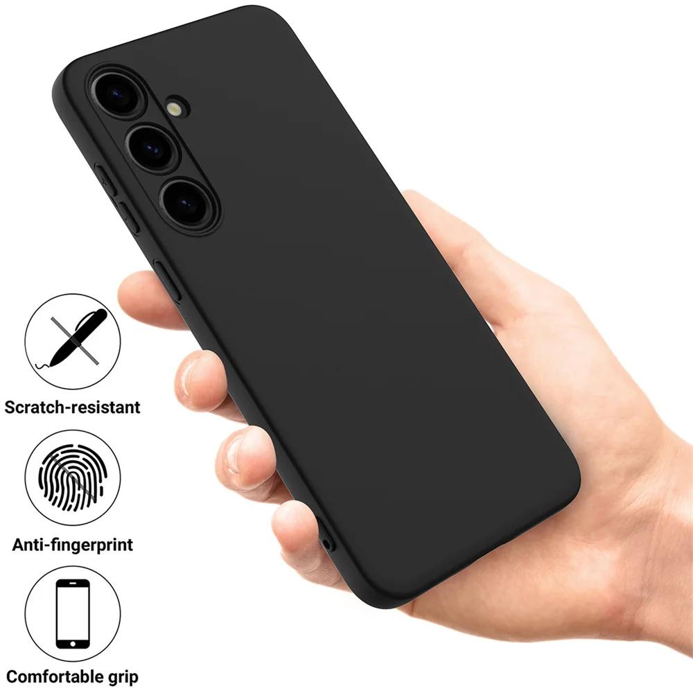 For Samsung Galaxy S25 S24 S23 S22 S21 Plus Ultra Liquid Silicone Case A54 A34 A53 A52 A41 A51 A52 Soft Cover Phone Accessories