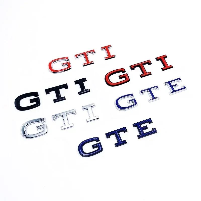 ABS Car Rear Trunk Emblem Fender Side Badge Sticker for Volkswagen VW New GTE GTI Logo T-ROC GOLF JETTA MK4 PASSAT Polo TOURAN DA0