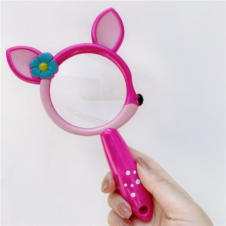 Cute Little Deer Cartoon Children'S Kindergarten Insect Observer Handheld Magnifier
