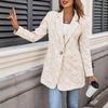 2025 Herbst und Winter Neuer Jacquard-Anzug Einzelknopf Slim Temperament Pendler Arbeitsplatzjacke für Damen