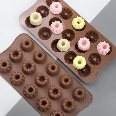 Mini Donut Candy Mold Donas Chocolate Gummy Mould Kitchen Accessories Flower Ice Cube Tray Cake Cupcake Soap Candle Decoration