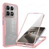 For Xiaomi 14T Pro Case 360 Full Body Protection Transparent Phone Cover For Xiaomi Redmi 14C K50 12T 14 T Pro Shockproof Cases