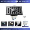 Gunmetal Gray 304 Stainless Steel Odor-Resistant Floor Drain with Copper Core for Shower & Washing Machine.