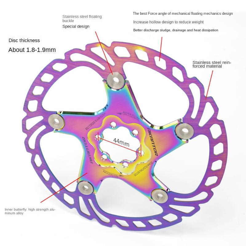 Akantor MTB Fahrradbremsscheiben 160/180/203 mm Scheibenbremsen Rotor Straße Mountainbike Bremsscheibe Schwimmende Rotoren Fahrrad