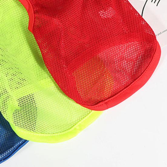 Hunde-Shirt, einfarbig, atmungsaktiv, Netzstoff, schnelltrocknend, Welpen-T-Shirt für den Sommer