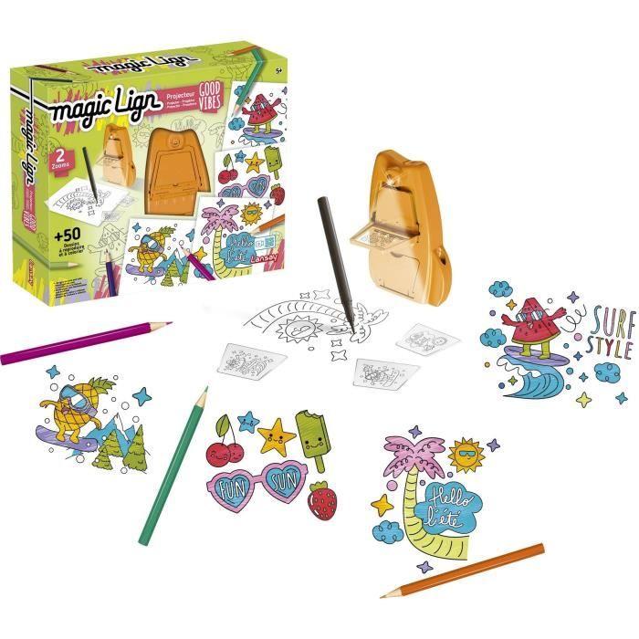 Magic Lign - LANSAY - Projecteur Good vibes - 50 illustrations - Dès 5 ans