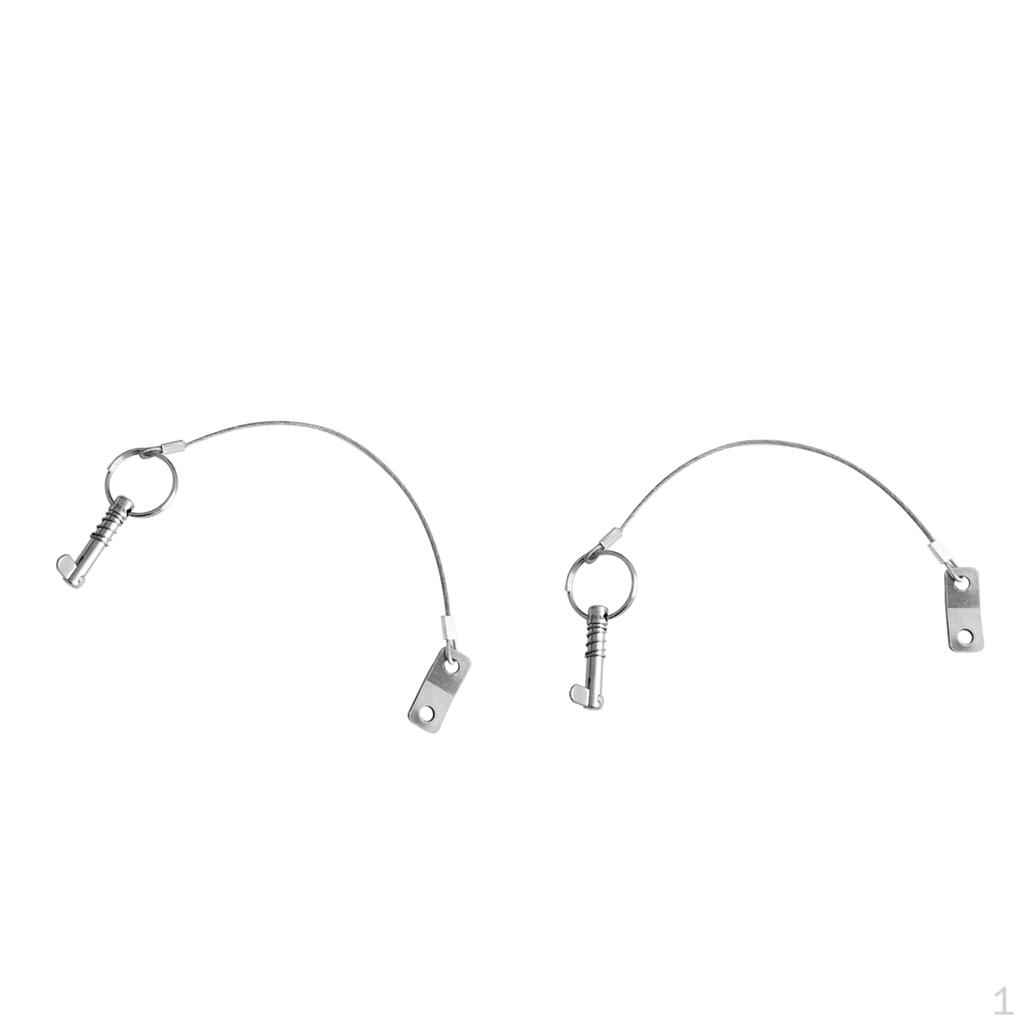 

2PCS Marine Boat Pin Stainless Lanyard