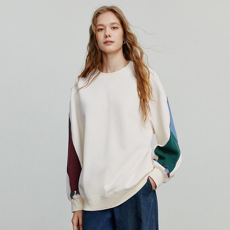 Chuyu Women's Colorblock Tassel Sweatshirt