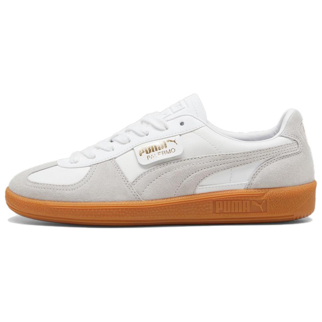 

PUMA Unisex Palermo Leather Retro Terrace Lifestyle Sneakers White Glacial Grey Gum 396464-12 EU 44.5 білий/сірий