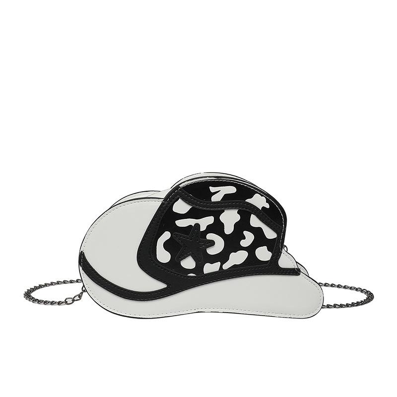 Creative Funny Messenger Bag Bag Female Personality Hat Bag 2025 New Japanese Cartoon Chain Messenger Small Round Bag Tide